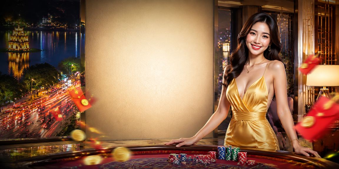 Không khí sôi động casino và thể thao tại Hà Nội với đèn neon rực rỡ
